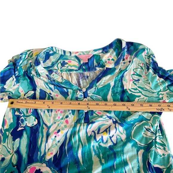 Lilly Pulitzer LILIAS TUNIC TOP SIZE M - Picture 11 of 12